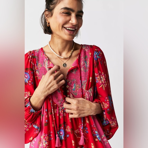 Spell Solstice Boho Midi Dress Size Small - Picture 2 of 7